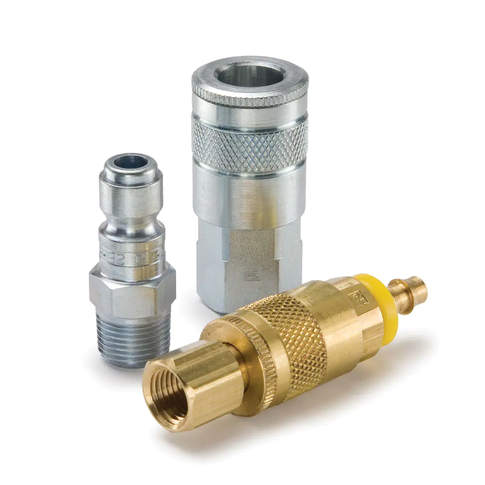 Parker10系列快換陰陽接頭 - 汽車空氣軟管和工具快速接頭（氣動，空氣）Tru-Flate型結(jié)構(gòu)互換型