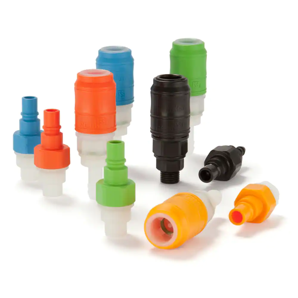 派克48系列快換接頭，使用熱塑材料，符合派克結(jié)構(gòu)設(shè)計(jì)